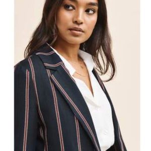 Dynamite striped boyfriend blazer